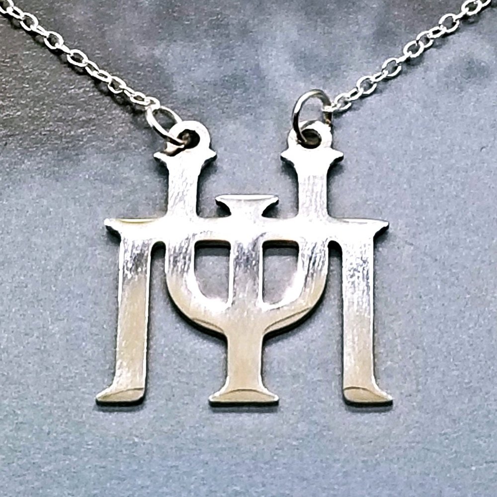 Lovecraft Miskatonic University Silver Necklace